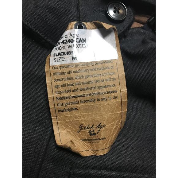NWT Men’s Medium Gilded Age Thoreau Waxed Canvas Jacket, Style 4240, MSRP $389 - Picture 3 of 5